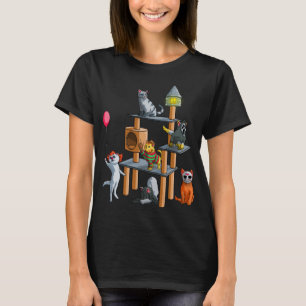 Camiseta Filmes Engraçados de Horror de Gato Fofo Halloween