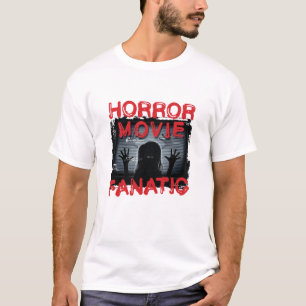 Camiseta Filmes Fanáticos e Assustadores de Filme de Horror