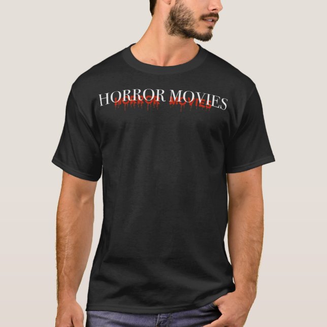 Camiseta Filmes horrorosos (Frente)