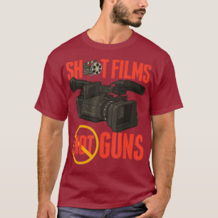 Camiseta Filmes Pacifist Shoot Não Guns Cineasta Diretor