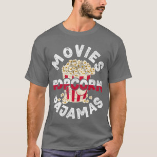 Camiseta Filmes Pipocas Pipocas Dão Pipoca Engraçado Amigo