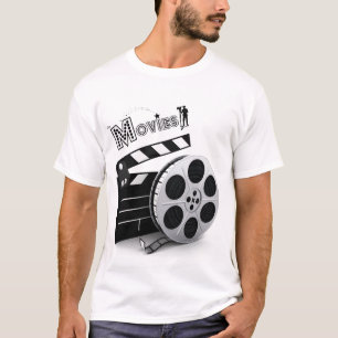 Camiseta Filmes: T-Shirt Reel & Clapper