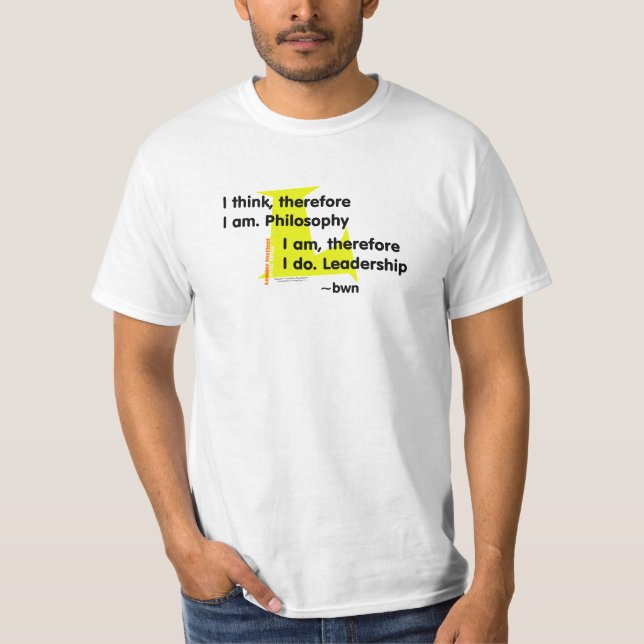 Camiseta Filosofia contra a liderança (amarelo) (Frente)
