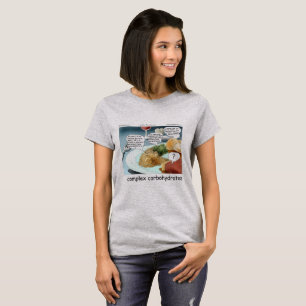 Camiseta Filosofia de Carboidratos Complexos Comida de Quad