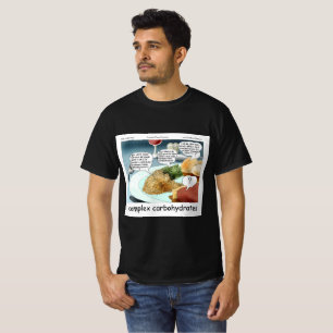 Camiseta Filosofia de Carboidratos Complexos Comida de Quad