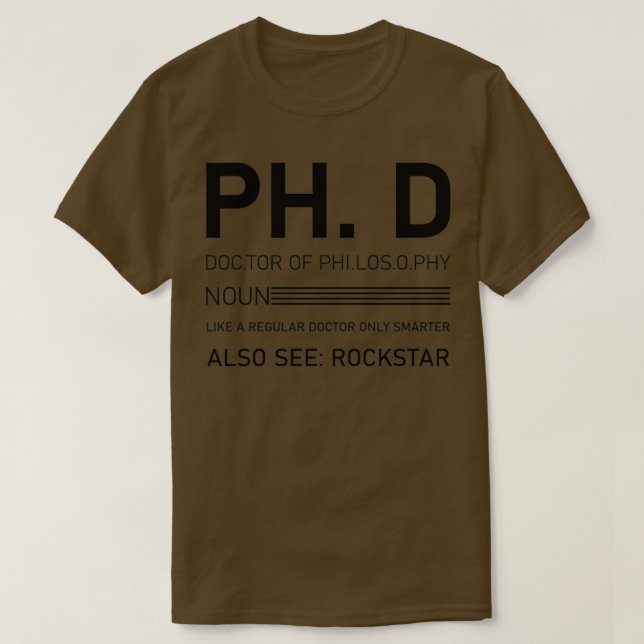 Camiseta Filosofia de doutorado 3 (Frente do Design)