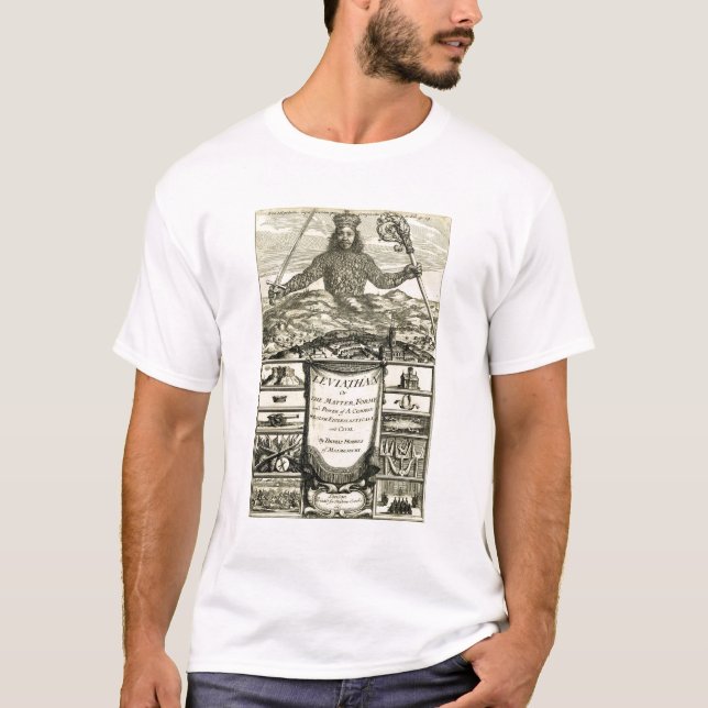 Camiseta Filosofia do Leviathan de Hobbes (Frente)