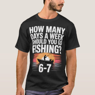 Camiseta Filosofia do Pescador – Quantos Dias por Semana