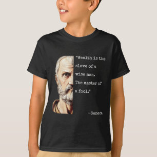 Camiseta Filosofia do Seneca & Esteicismo Citação Sabed