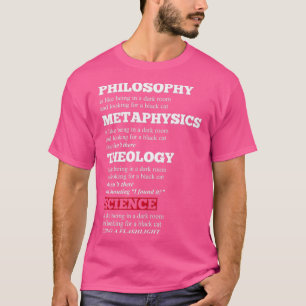 Camiseta Filosofia Engraçada Teologia Metafísica Piada de C