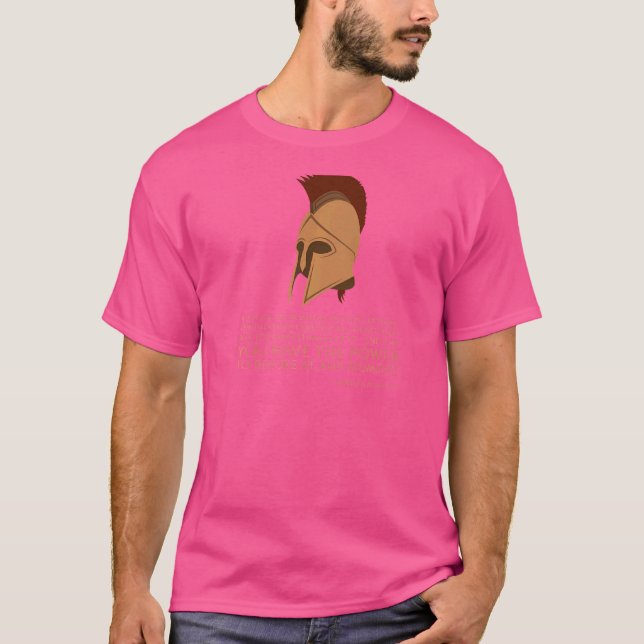 Camiseta Filosofia Grega Marco Aurélio Citação Estática (Frente)