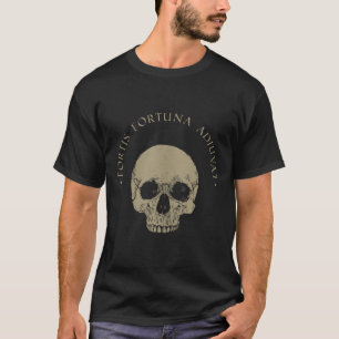 Camiseta Filosofia Stoic Fortis Fortuna Adiuvat Skull Stoi