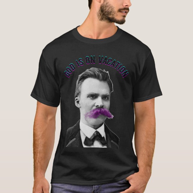 Camiseta Filosofia T-Shirt - Friedrich Nietzsche (Frente)
