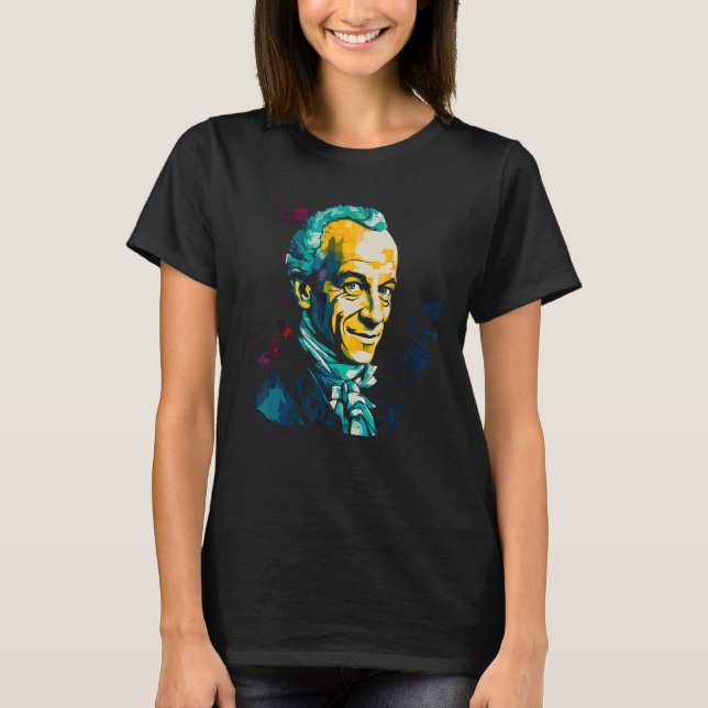 Camiseta Filósofo da Marca de Filosofia Immanuel Kant (Frente)