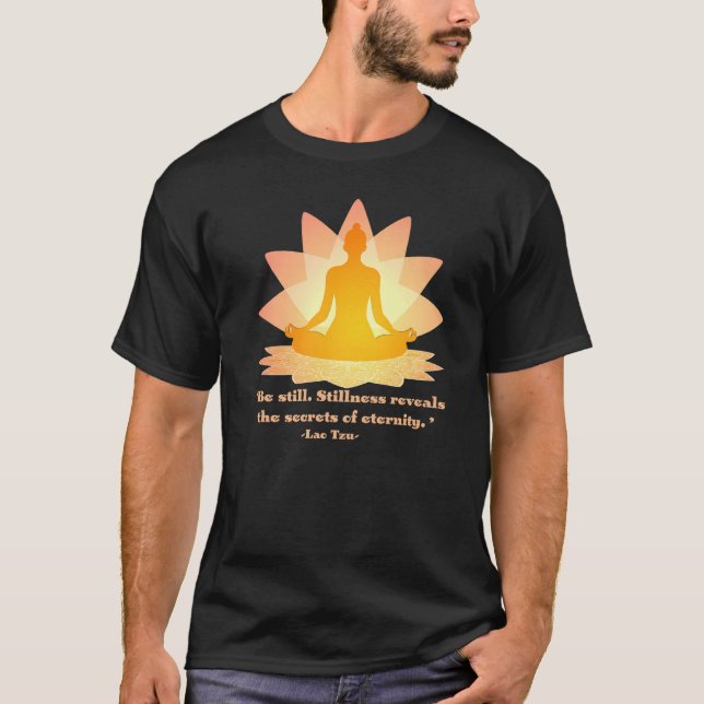 Camiseta Filósofo Inspirador de Citação Lao Tzu (Frente)