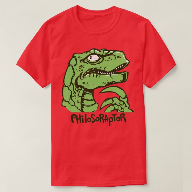 Camiseta Filosoraptor Meme (Frente do Design)