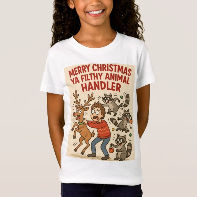 Camiseta Filthy Animal Handler – Holiday Chaos Edition (Frente)