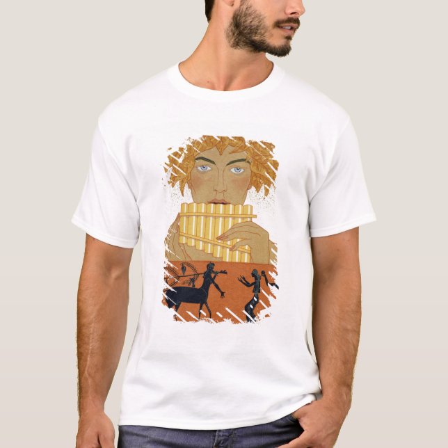 Camiseta Filtre o gaiteiro, ilustração de "Les Mythes" por (Frente)