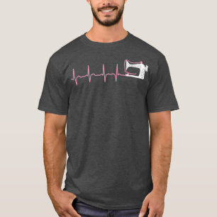 Camiseta Filtro-Roupa de costura doseando batimentos cardí