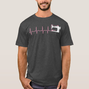 Camiseta Filtro-Roupa de costura doseando batimentos cardía
