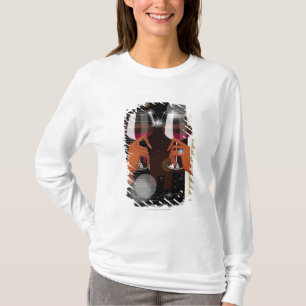 Camiseta Fim-acima de um casal que brinda com vidros de