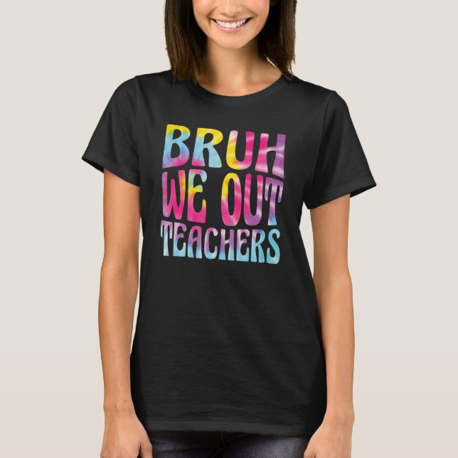 Camiseta Fim Bonito Do Ano Escolar Professor Summer Bruh Nó (Frente)