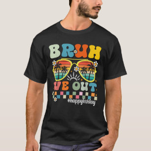 Camiseta Fim Bonito Do Ano Escolar Professor Summer Bruh Nó