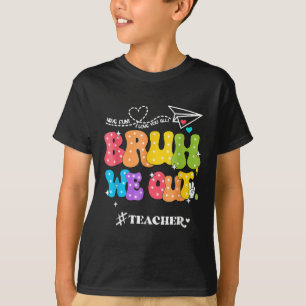 Camiseta Fim Cortês Do Ano Escolar Groovy Summer Bruh