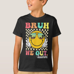 Camiseta Fim Cortês Do Ano Escolar Groovy Summer Bruh