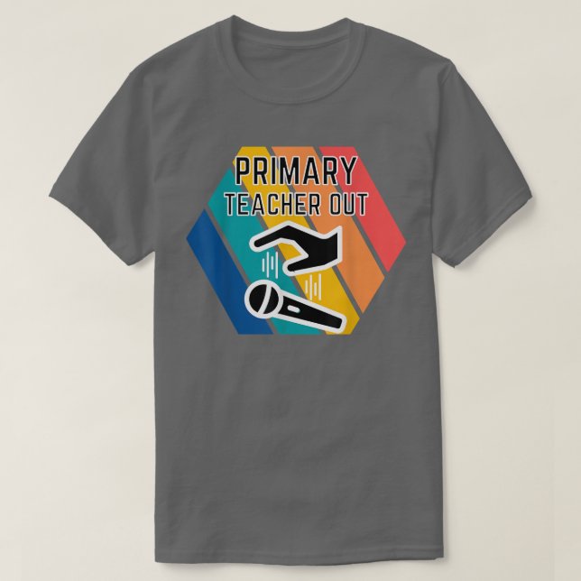 Camiseta Fim da Apreciação de Descarte de Microfone do Prof (Frente do Design)