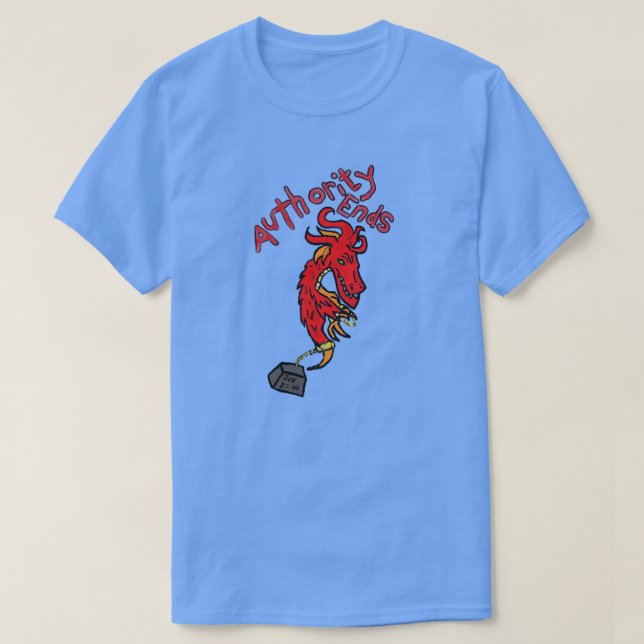 Camiseta Fim da Autoridade (Frente do Design)