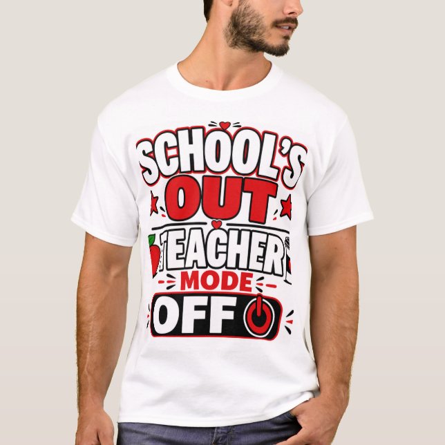 Camiseta Fim das Aulas Modo Professor Desligado (Frente)