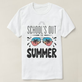 Camiseta Fim das Aulas para as Férias de Verão na Praia