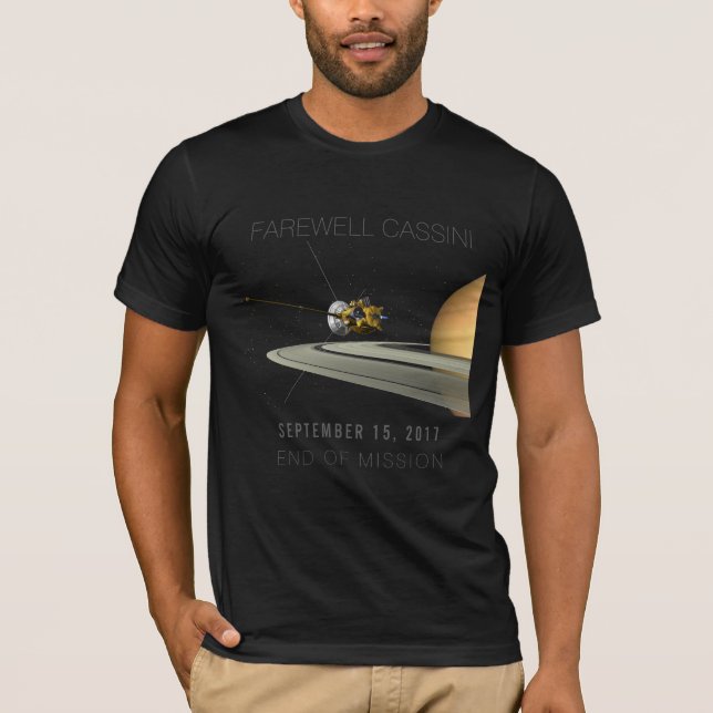 Camiseta Fim de adeus da missão - t-shirt de Cassini (Frente)