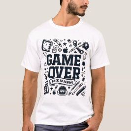 Camiseta Fim de Jogo, De Volta à Escola: Essenciais Monocro