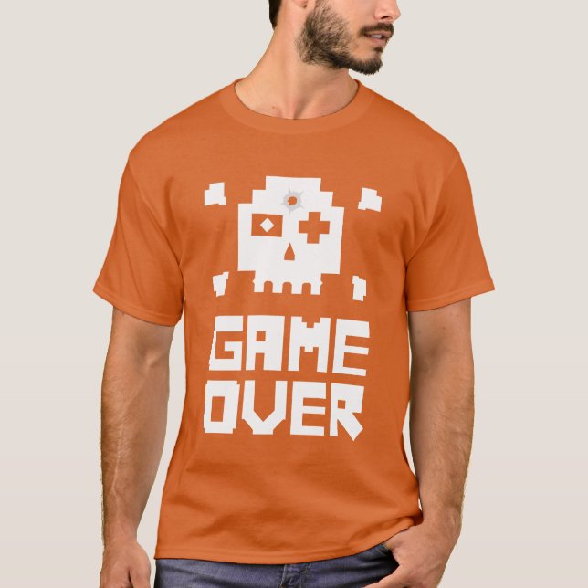 Camiseta FIM DE JOGO Jogos Retrô (Frente)