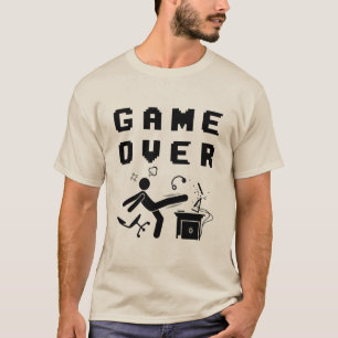 Camiseta Fim de Jogo Raiva de Jogador Humor Divertido de Jo