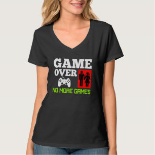 Camiseta Fim de Jogo Sem Jogos Casamento Despedida de Solte