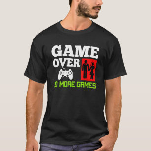 Camiseta Fim de Jogo Sem Jogos Casamento Despedida de Solte