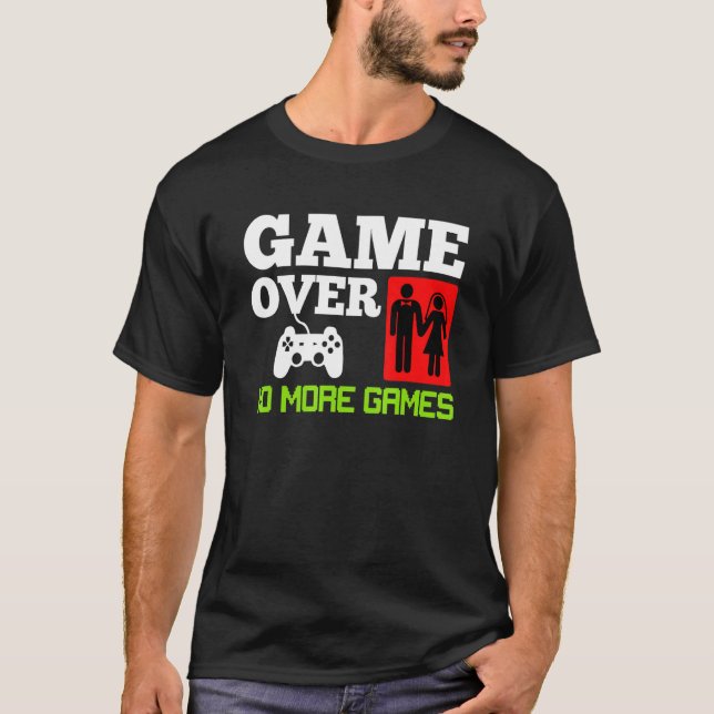 Camiseta Fim de Jogo Sem Jogos Casamento Despedida de Solte (Frente)