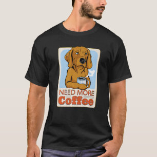 Camiseta Fim de semana Cães Cafés Proprietário de Cachorro