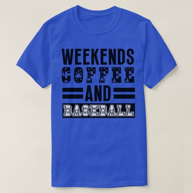 Camiseta Fim de semana Café e Baseball 16 (Frente do Design)