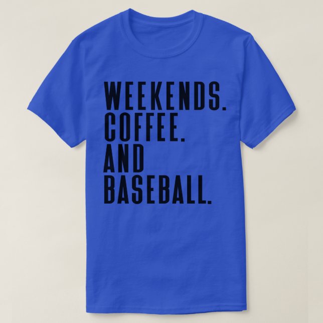Camiseta Fim de semana Café e Baseball 23 (Frente do Design)