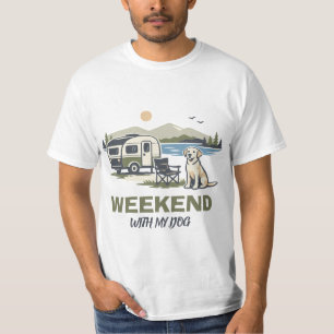 Camiseta Fim de Semana Com Meu Cachorro