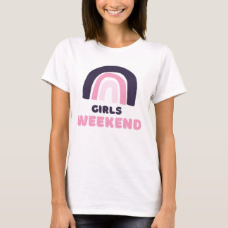 Camiseta Fim de Semana das Meninas Festa de Solteira Retro 