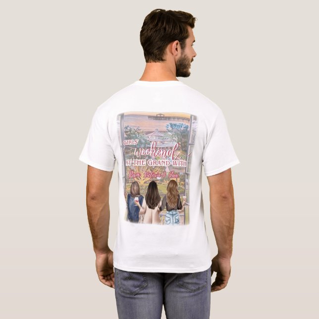 Camiseta Fim de Semana das Meninas @ O Grande (unísex) (Parte Traseira Completa)