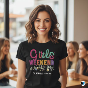 Camiseta Fim de Semana das Meninas Personalizável 