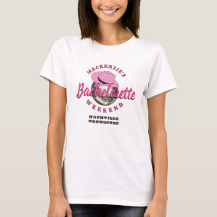 Camiseta Fim de semana de despedida de solteira Disco Cowgi