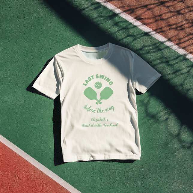 Camiseta Fim de semana de solteira de Pickleball (Criador carregado)