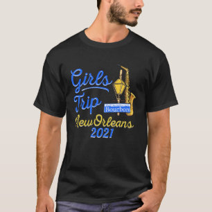 Camiseta Fim de semana de viagem de garotas em Nova Orleans